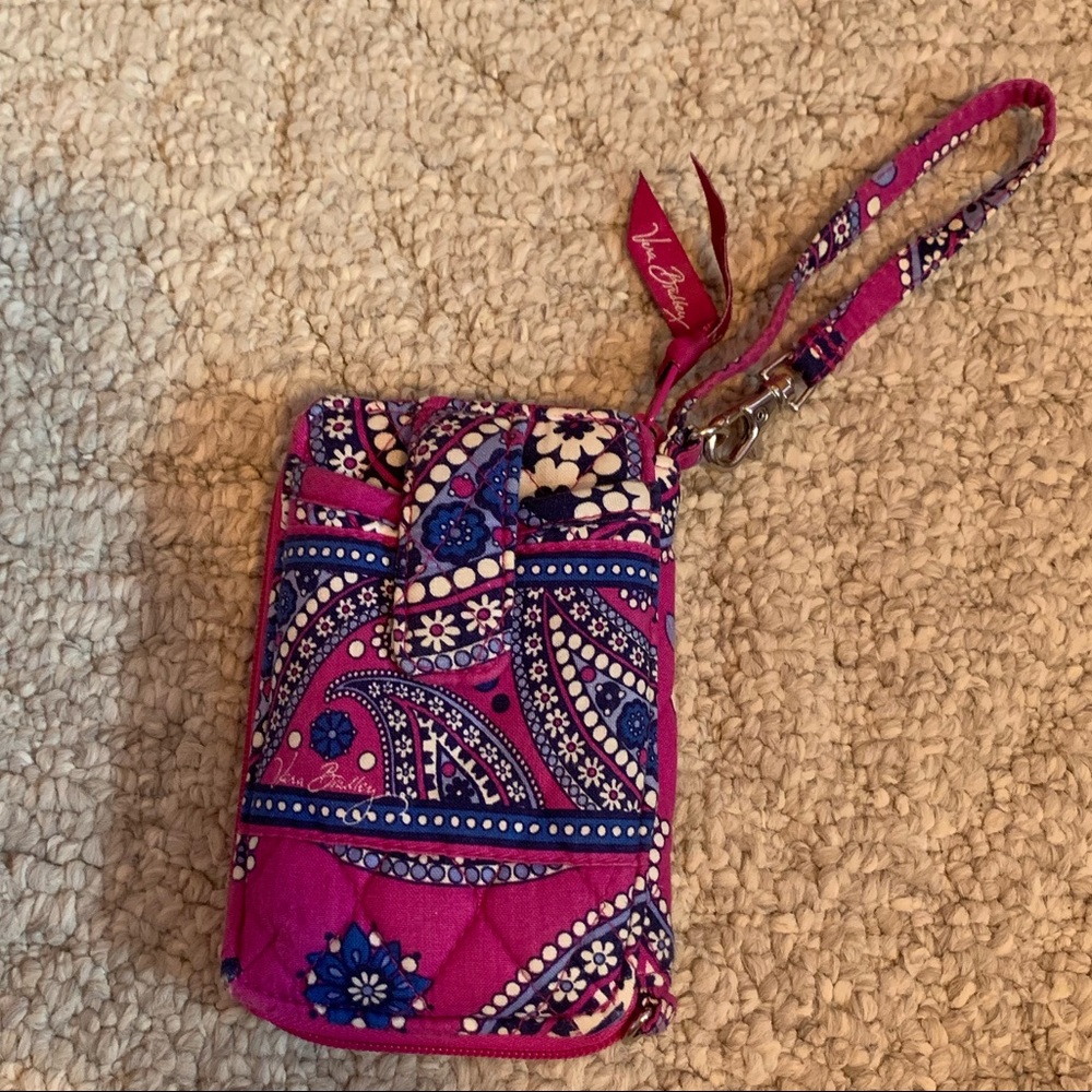 Vera Bradley zip up wristlet wallet